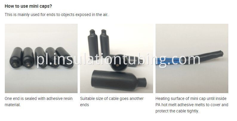 Heat Shrink Sealing Cap For Application